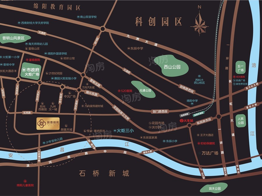 新惠锦苑位置图