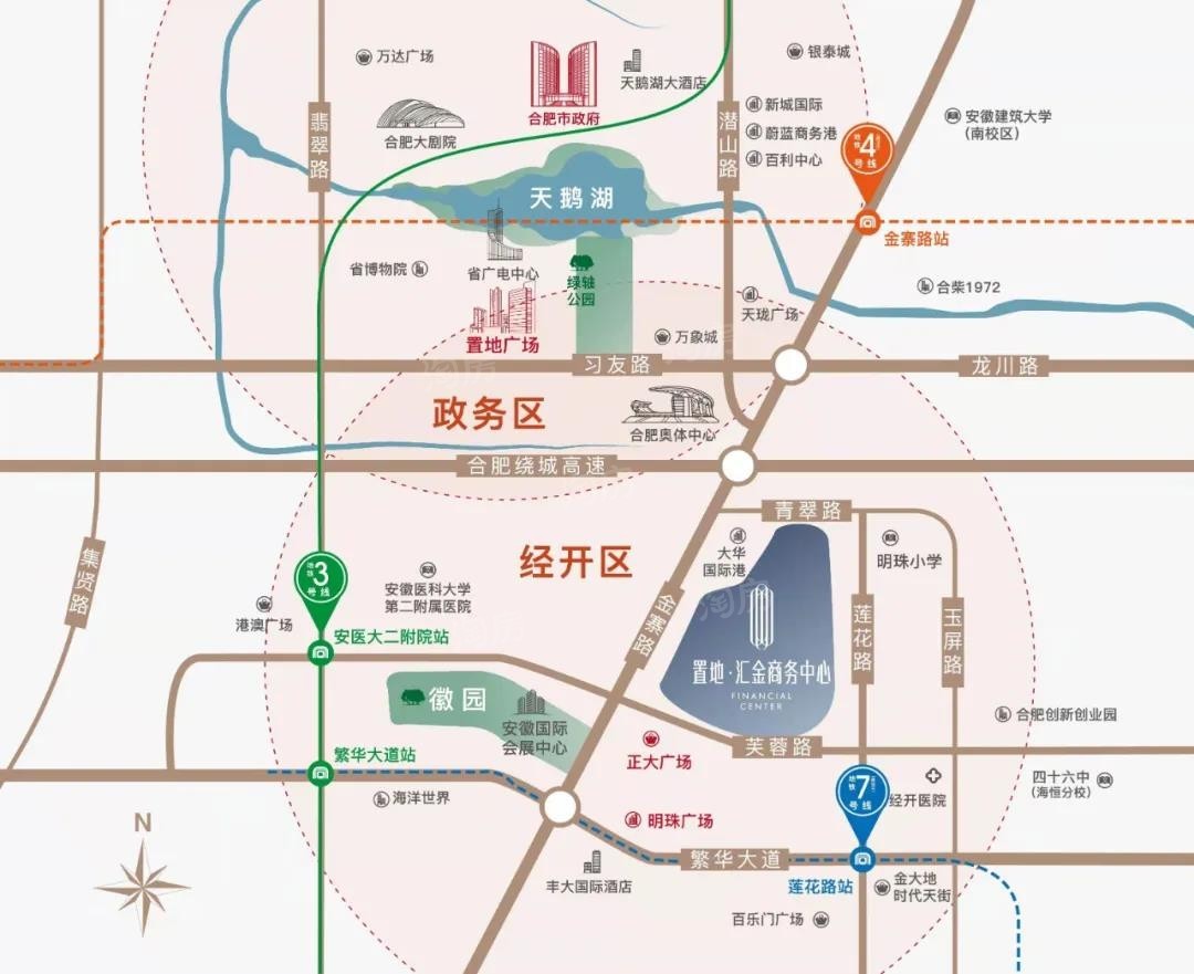 地铁轨道交通7号线(天津路-松林路)旁！合肥纯新盘亮相！