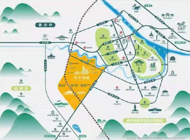 华侨城·欢乐雨林位置图