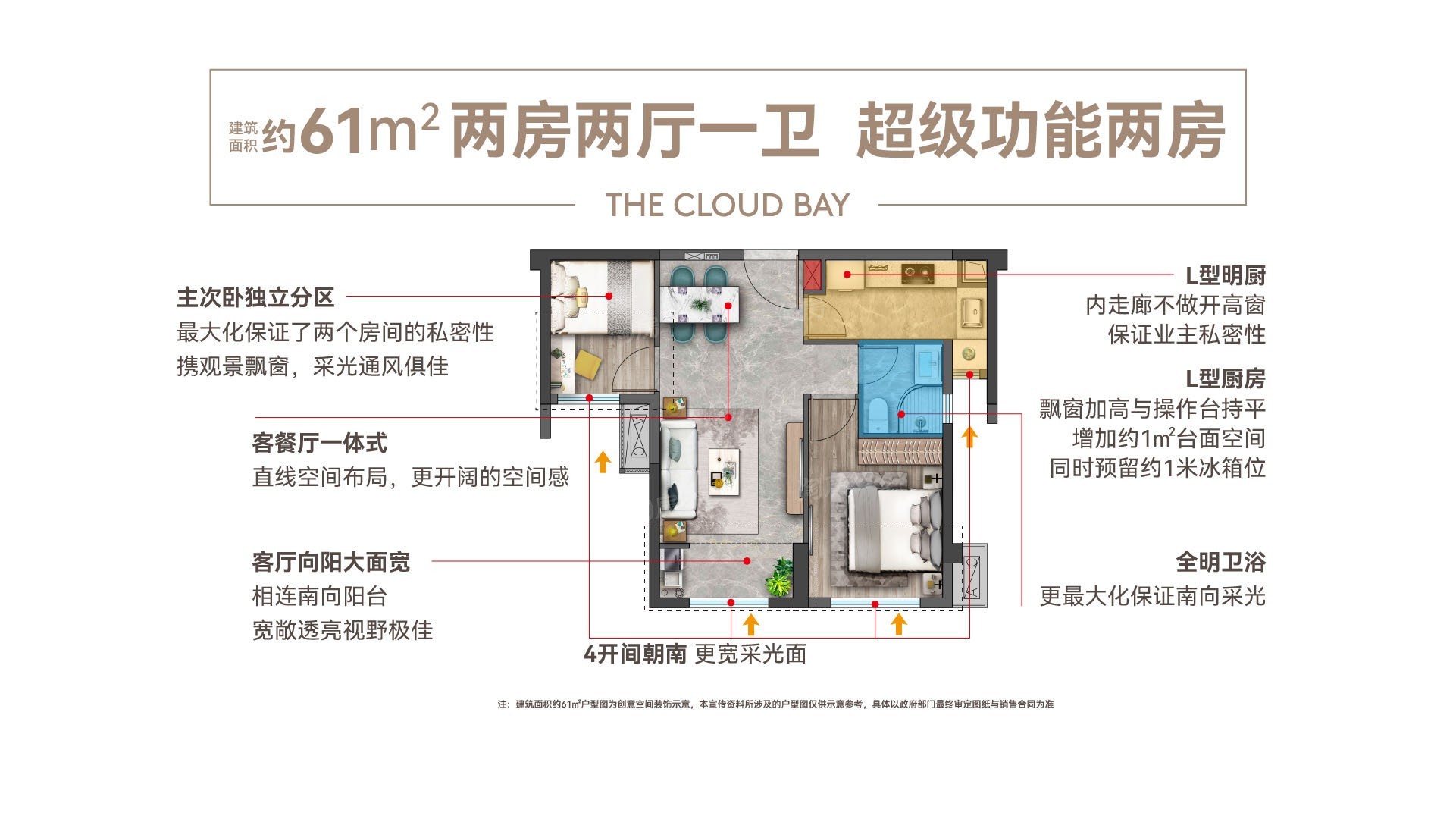 环东金茂悦云湾2室2厅1卫
