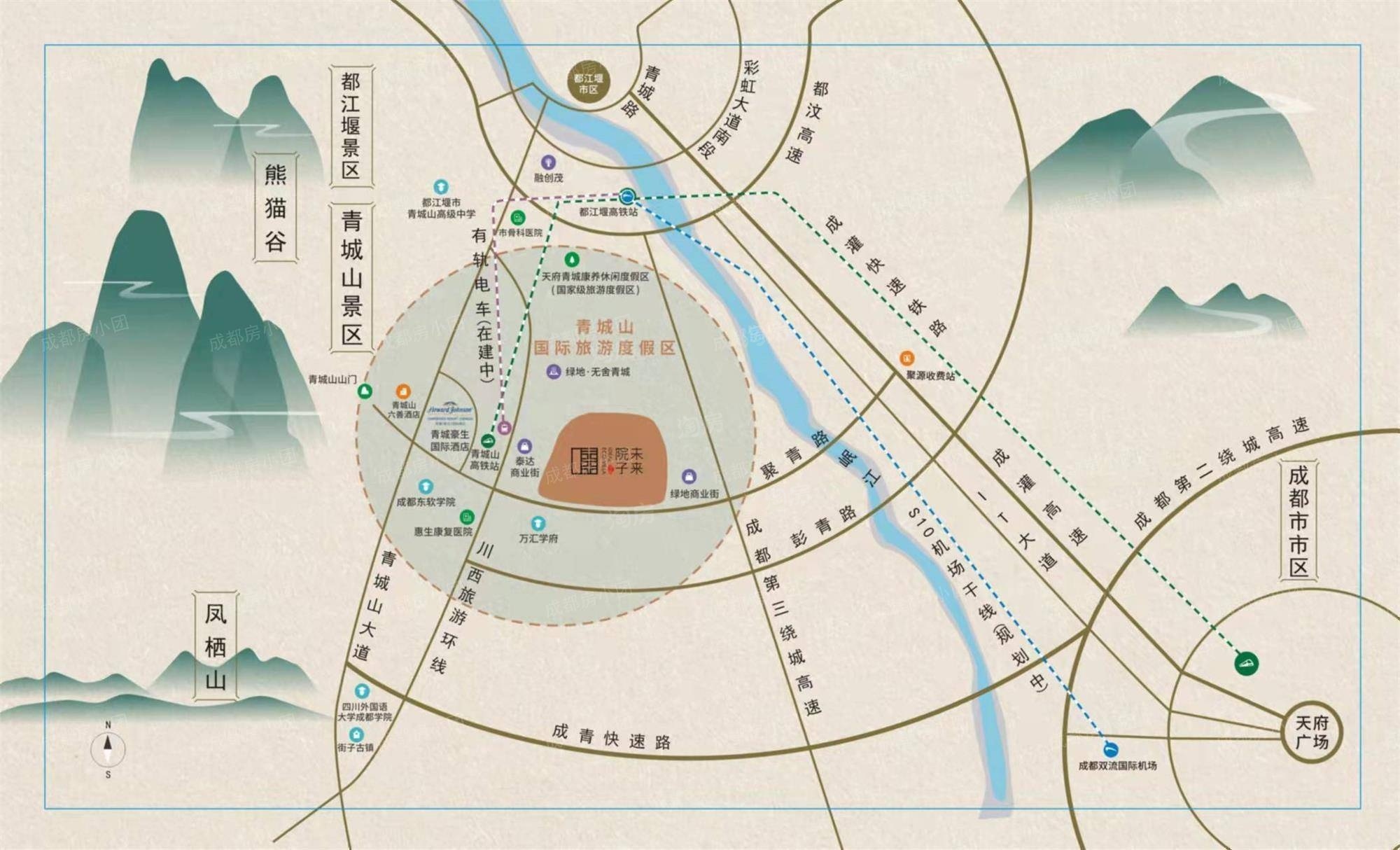 青城未来院子位置图