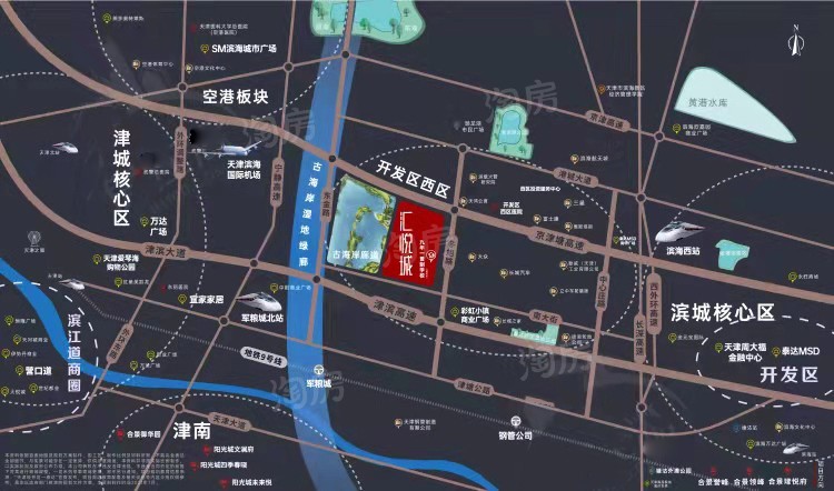 天津汇悦城位置图