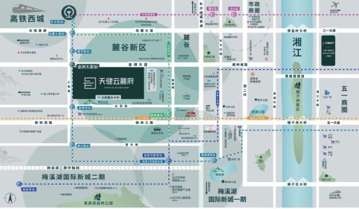 天健云麓府位置图