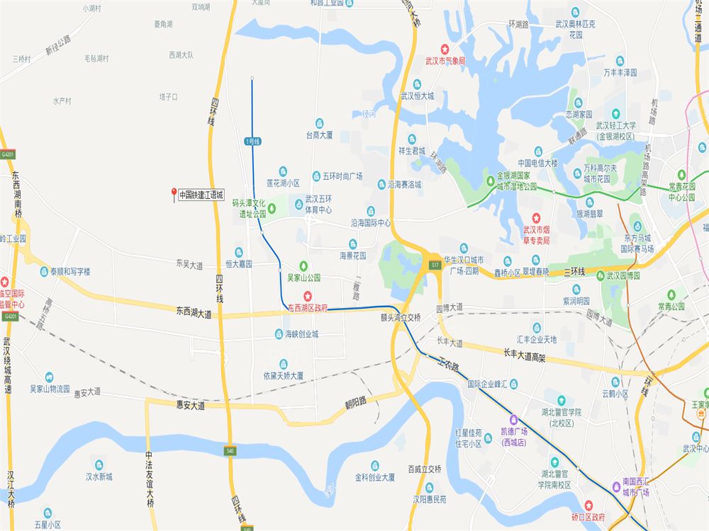 中国铁建江语城位置图