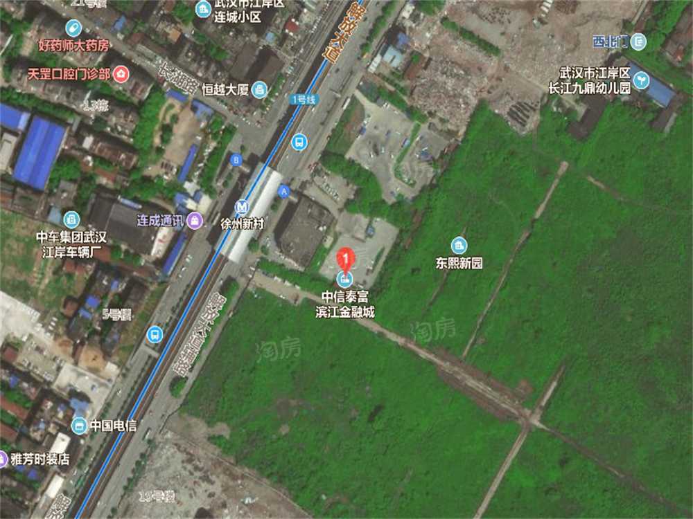 中信泰富滨江金融城位置图