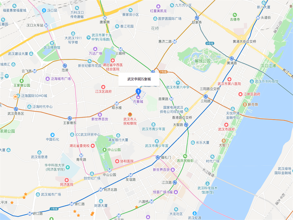武汉万象城·华润置地大厦位置图