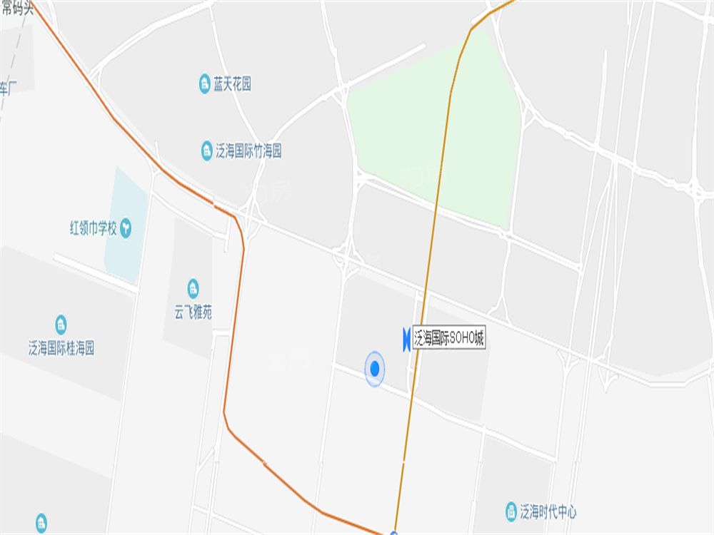 泛海国际SOHO城尚街位置图