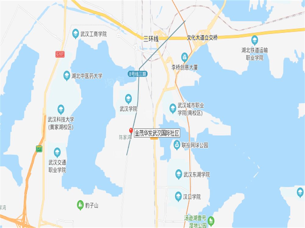 金茂华发武汉国际社区位置图
