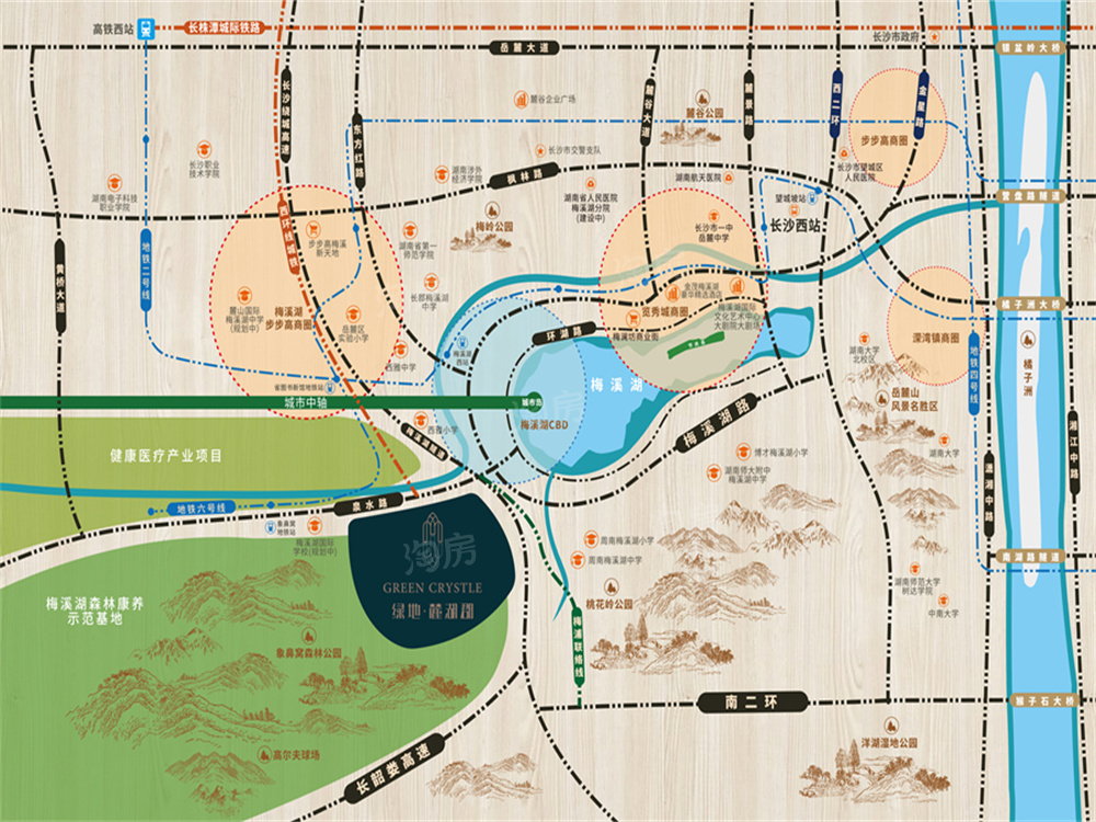 绿地麓湖郡位置图