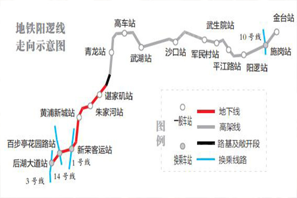 好消息！武汉地铁阳逻线与1号线今年底可实现站内换乘