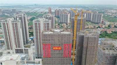 新进展！广州南沙万顷沙安置区三期工程首栋楼房封顶！