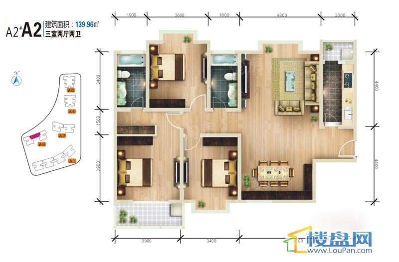 领汇双河湾户型图