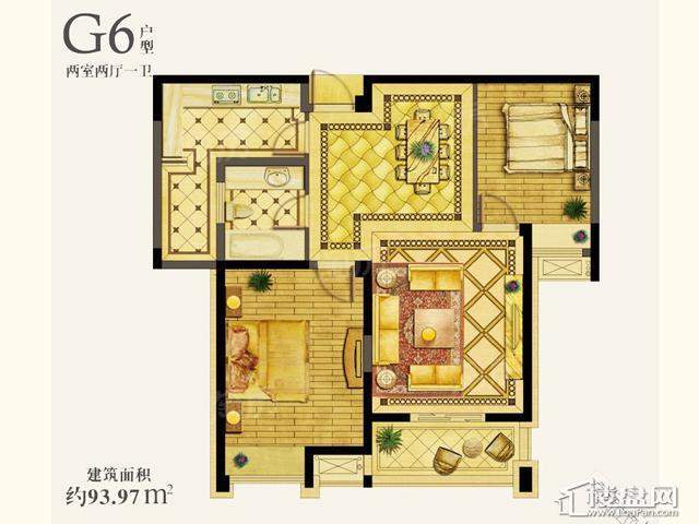 百乐广场2室2厅1卫