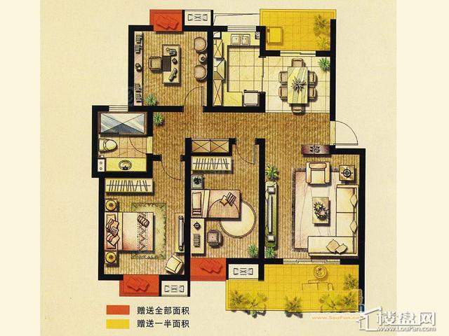 复地公园城邦3室2厅1卫