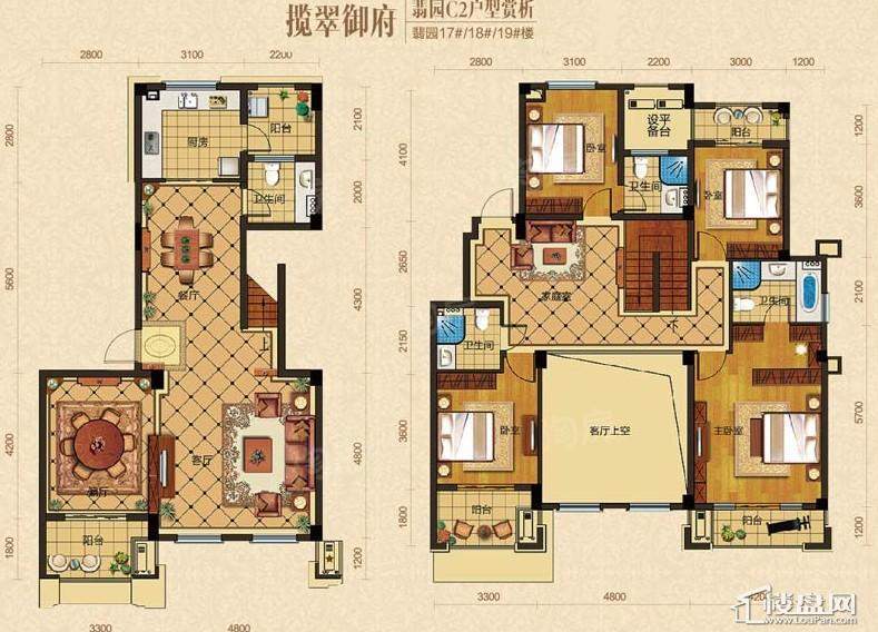 滨江稽山翡翠园户型图