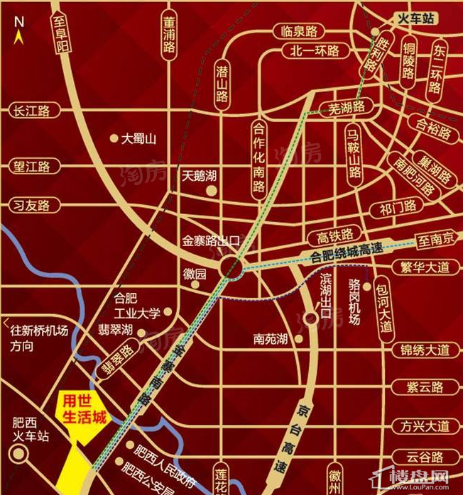 用世生活城位置图