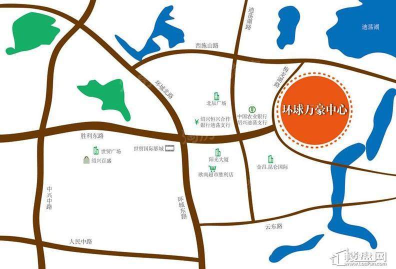 环球万豪中心位置图