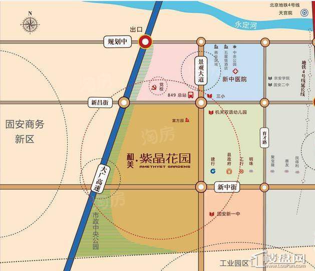 和美紫晶花园位置图