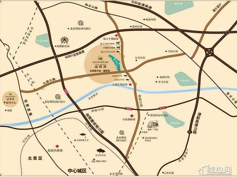 北辰新天地盛景湾位置图