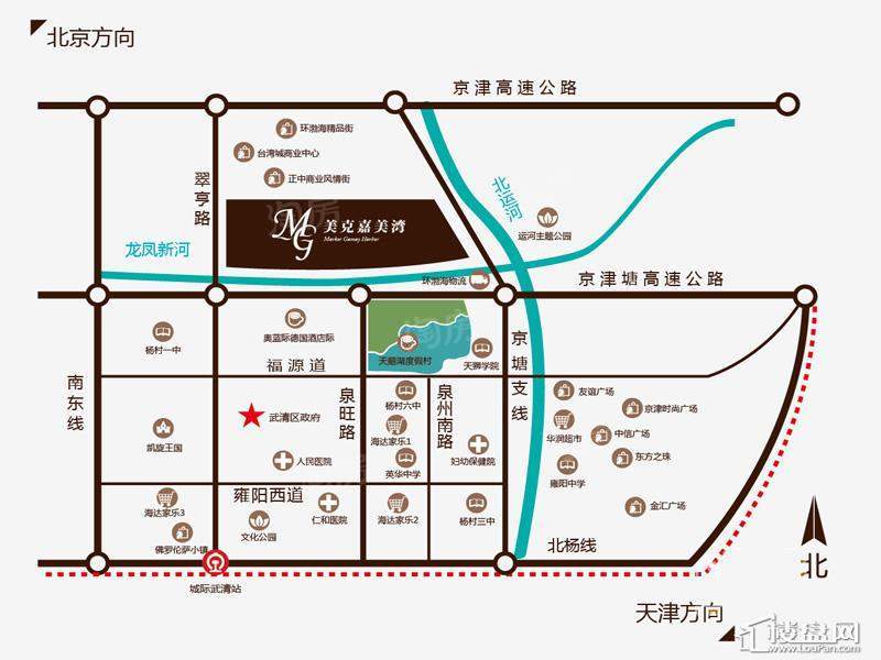 美克嘉美湾位置图