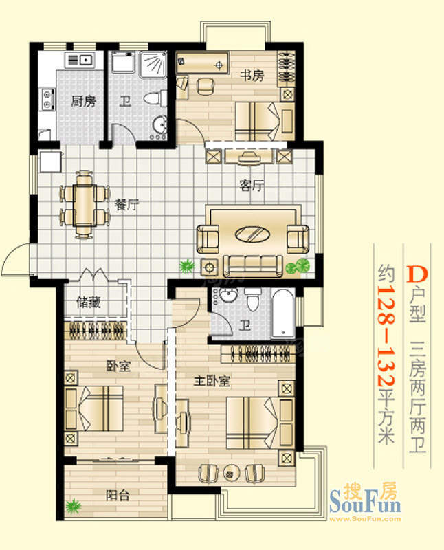 百隆花园D户型