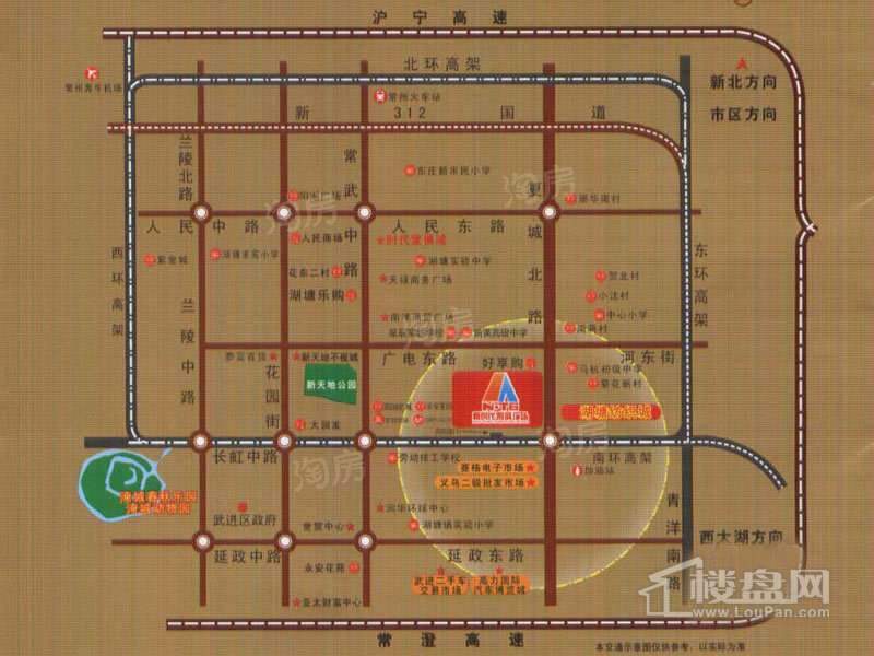 新时代家俱广场配套图