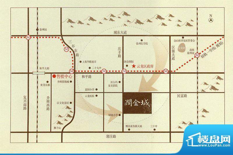 润金城配套图