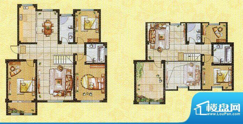 建桥香格里拉F户型 面积:188.00平米