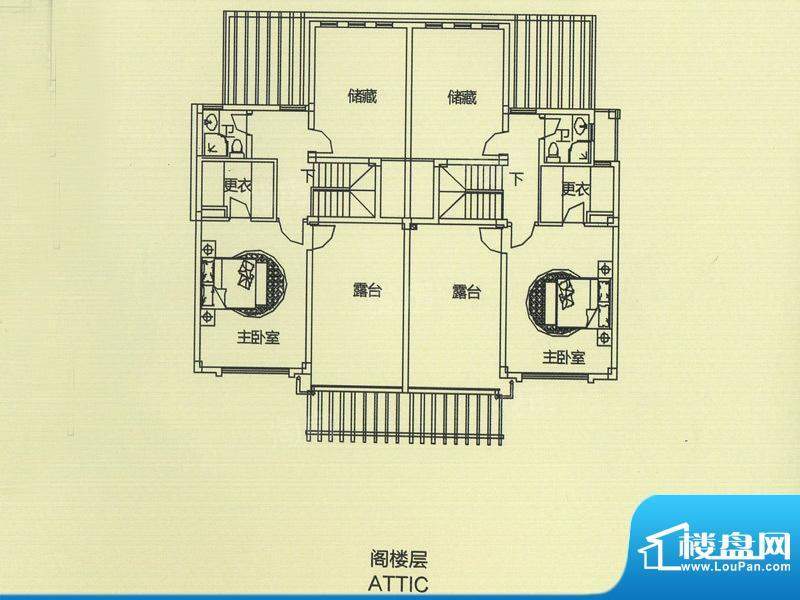 林溪山庄叠加别墅F7面积:182.00平米