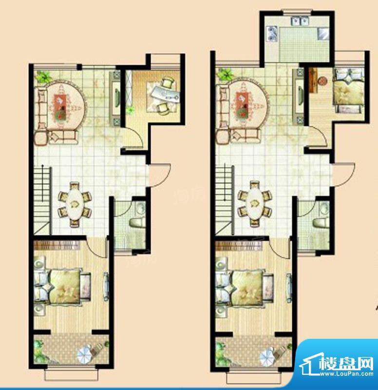 文华美景空中别墅K1面积:164.11平米