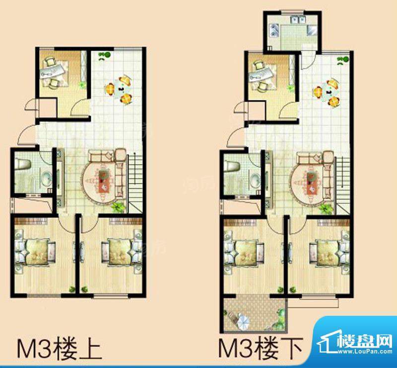 文华美景空中别墅M3面积:211.91平米