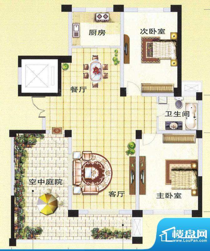润和御景城二期A户型面积:112.00平米