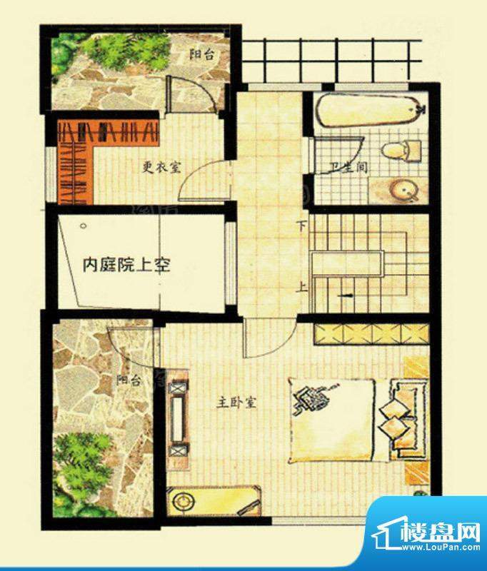 水韵福邸M户型三层 面积:231.00平米