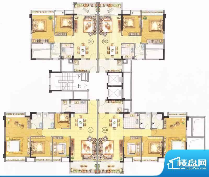 正德天水湖户型图 面积:0.00m平米