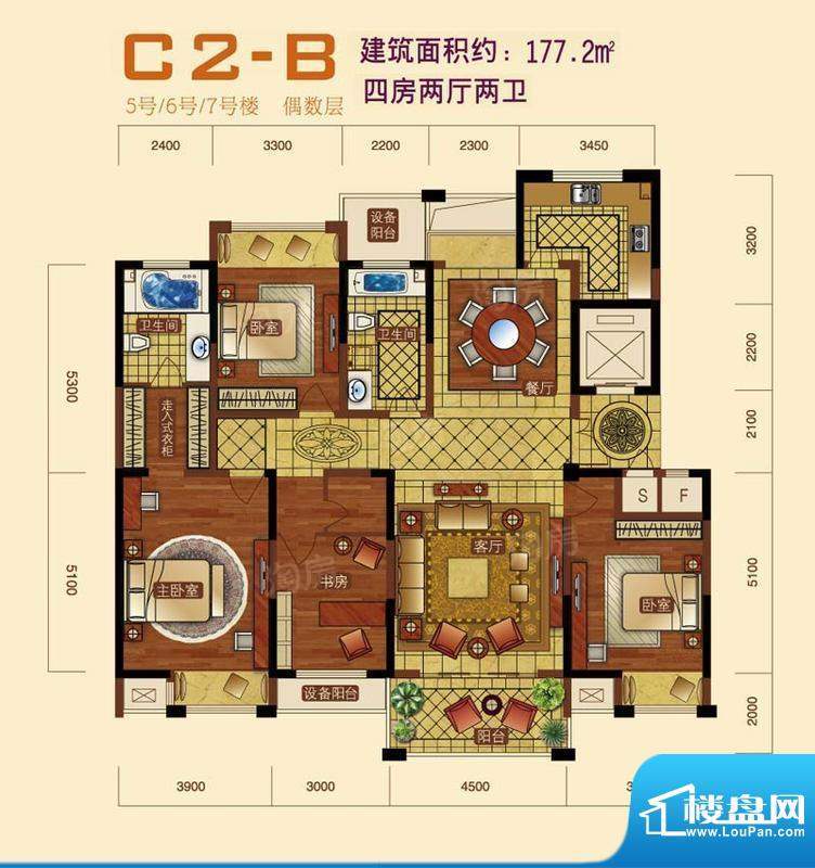 元垄新浪琴湾4室2厅0卫