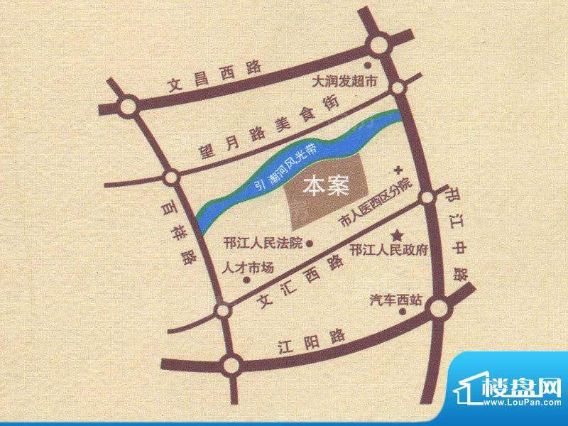新港名仕花园配套图