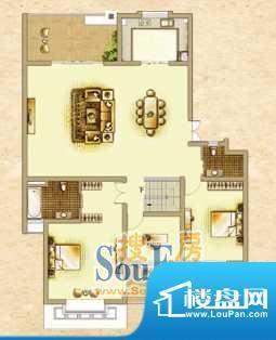 云顶蓝山F首层户型 面积:169.00平米