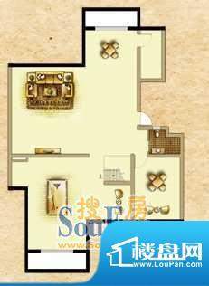 云顶蓝山F下层户型 面积:174.00平米