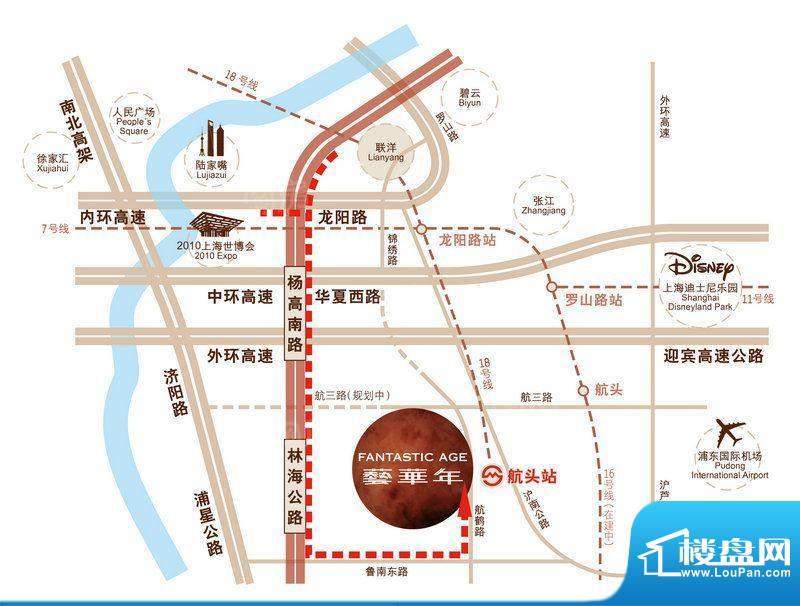 金地艺华年配套图