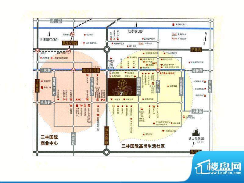 浦发御园配套图
