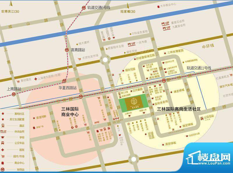 浦发御园配套图