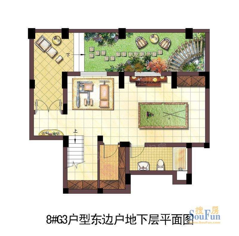 浦发御园8#G3户型东面积:136.00平米