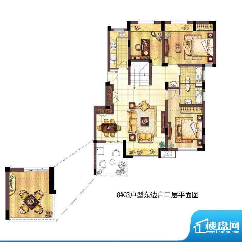 浦发御园8#G3户型东面积:136.00平米