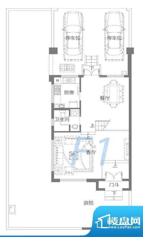 佳兆业珊瑚湾别墅B户面积:223.00平米