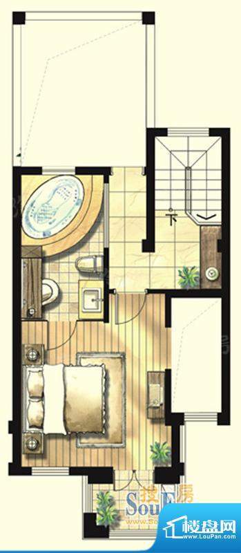 绿地富强新苑别墅C1面积:92.00平米