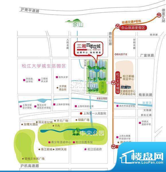三湘四季花城财富广场配套图