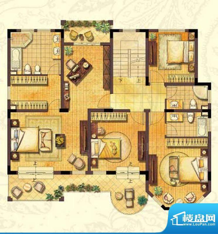 晶苑四季御庭二期独面积:328.04平米