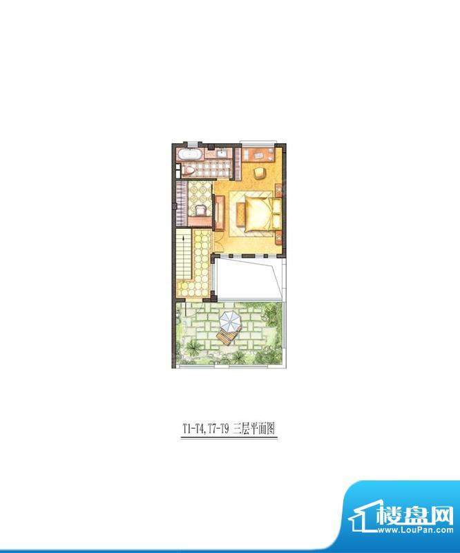 新弘国际城别墅T7-T面积:160.00平米