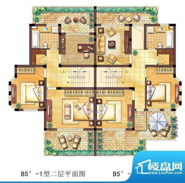 凯迪·枫丹白露别墅面积:244.00平米