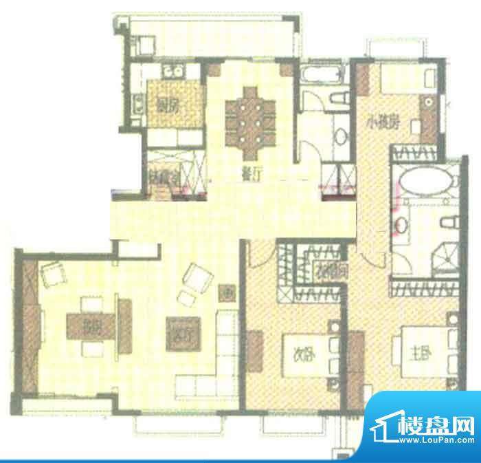 汇贤阁A2-10层6号01面积:195.49平米
